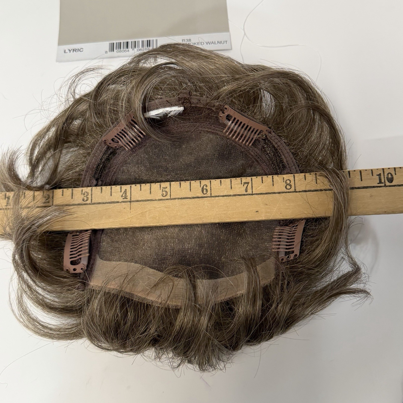 Raquel Welch Smoked Walnut R38 Lyric Sheer Indulgence Hair Piece Wig Topper