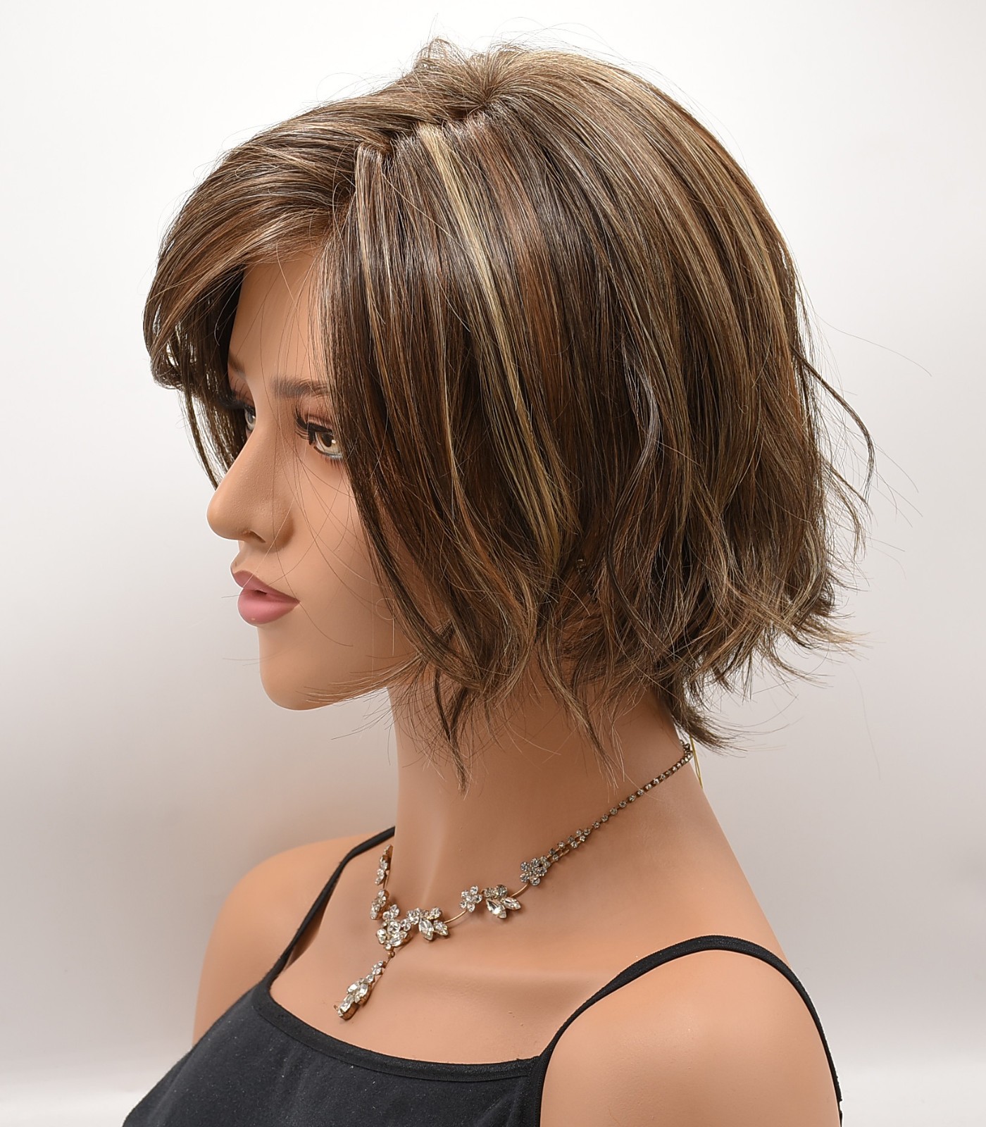 ALICANTE Wig by BELLETRESS, Dark Brown + HL, *CLEARANCE!* Mono Part + Lace Front