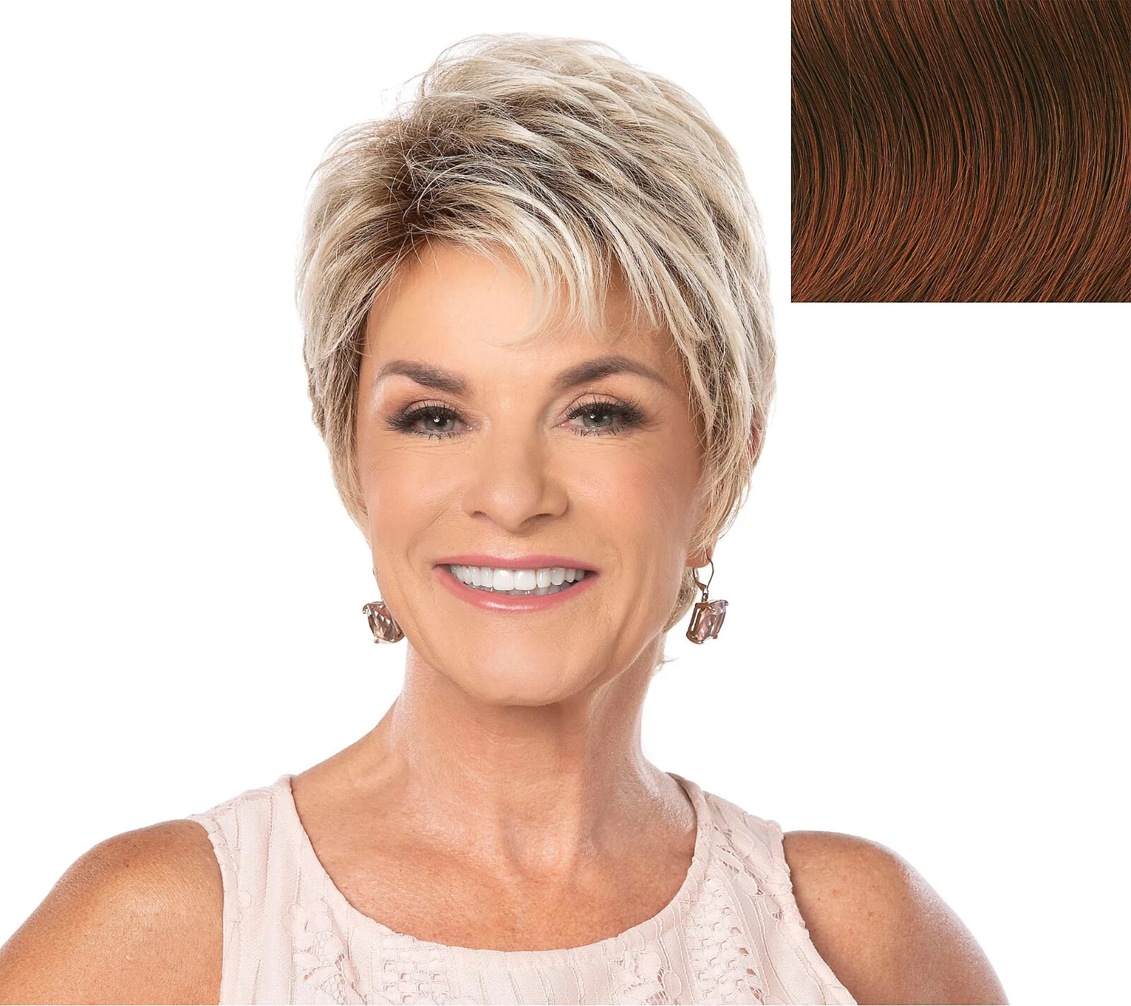 Toni Brattin Angelic Short Textured Wig – Dark Red Plus Size a673935 —