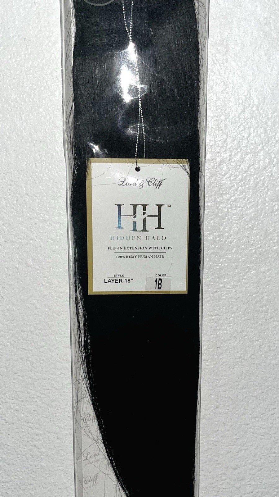 Lord & Cliff Hidden Halo Flip-In Hair Extensions W/ Clips 100% Remy Human Hair