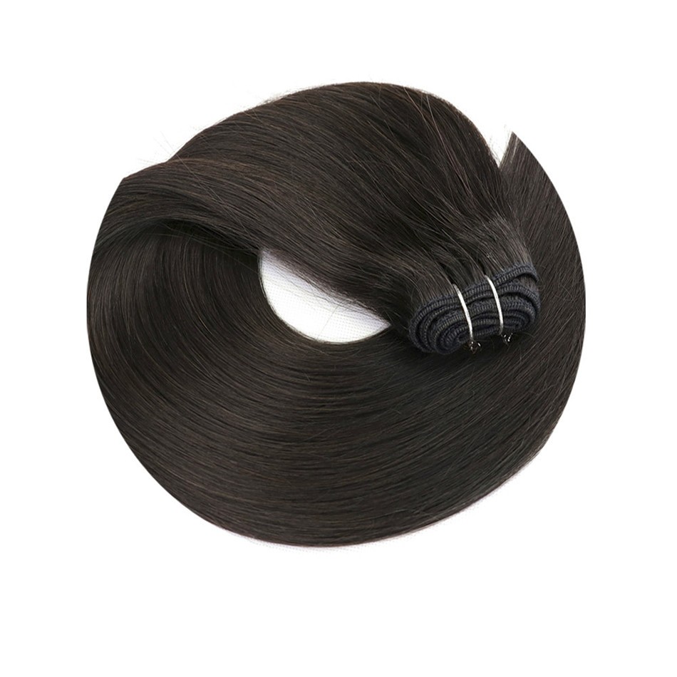 100g Thick Bundle Weft Hair Extenisons Remy Human Hair Double Weft Weave Blonde
