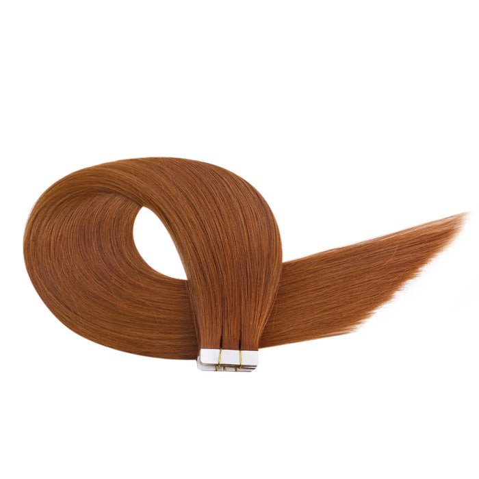 Sunny Hair TAPE-IN 18in Copper Red Virgin Human Hair Extensions TP_33_50G3