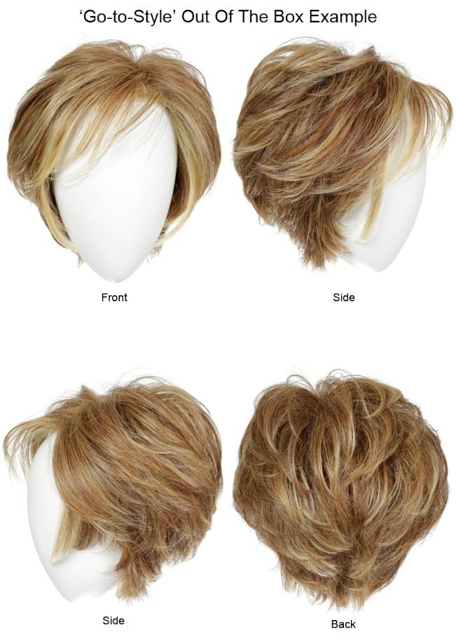 Raquel Welch Go To Style Versatile Flattering Short Shag Wig by Hairuwear, Aver