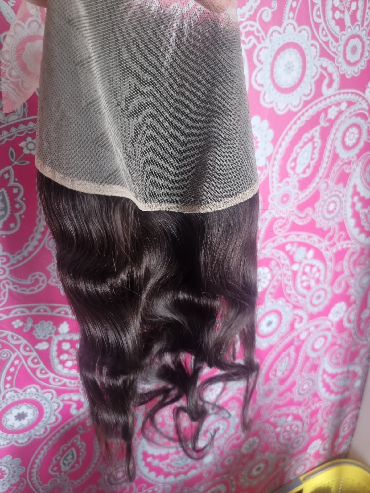18INCH 13X6 WIDE LACE FRONTAL BRAZILIAN VIRGIN HUMAN HAIR BODY WAVE COLOR 2# 90g