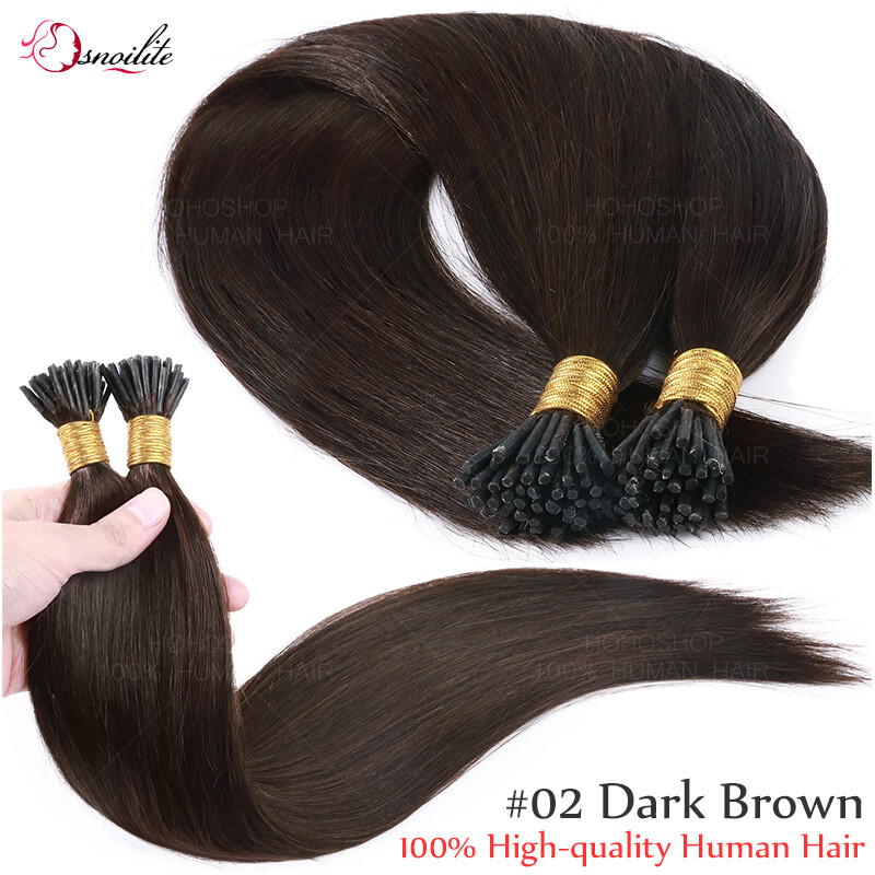 8A Russian I-Tip Stick Remy Human Hair Extensions Micro Nano Ring Blonde 1G 0.5G