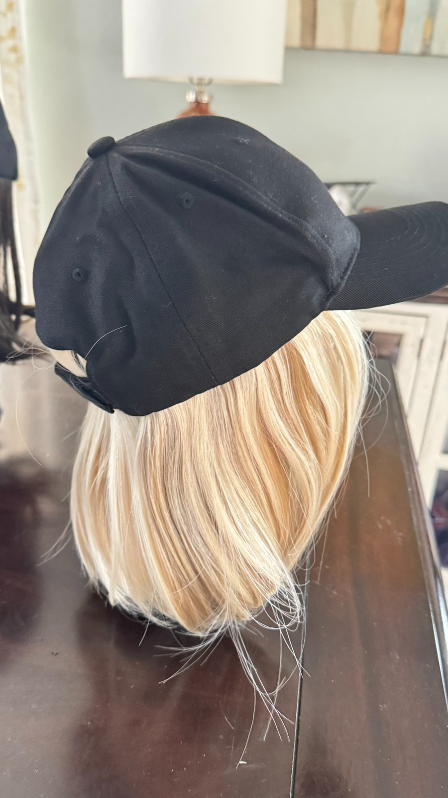 CLASSIC HAT WITH HAIR by HENRY MARGU, Black Baseball Cap *6 Colors *New*