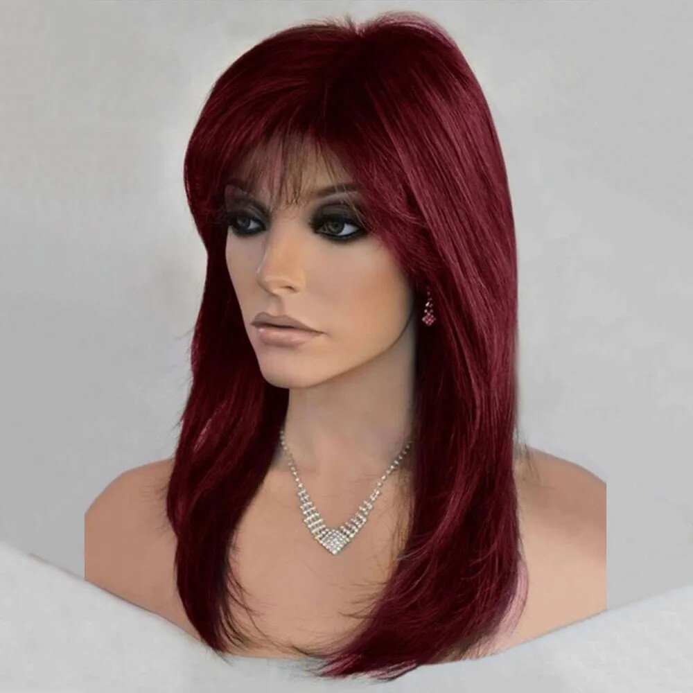 Long Straight Lolita Wig with Bangs Wig Girl Cute Cosplay Party Halloween Wigs