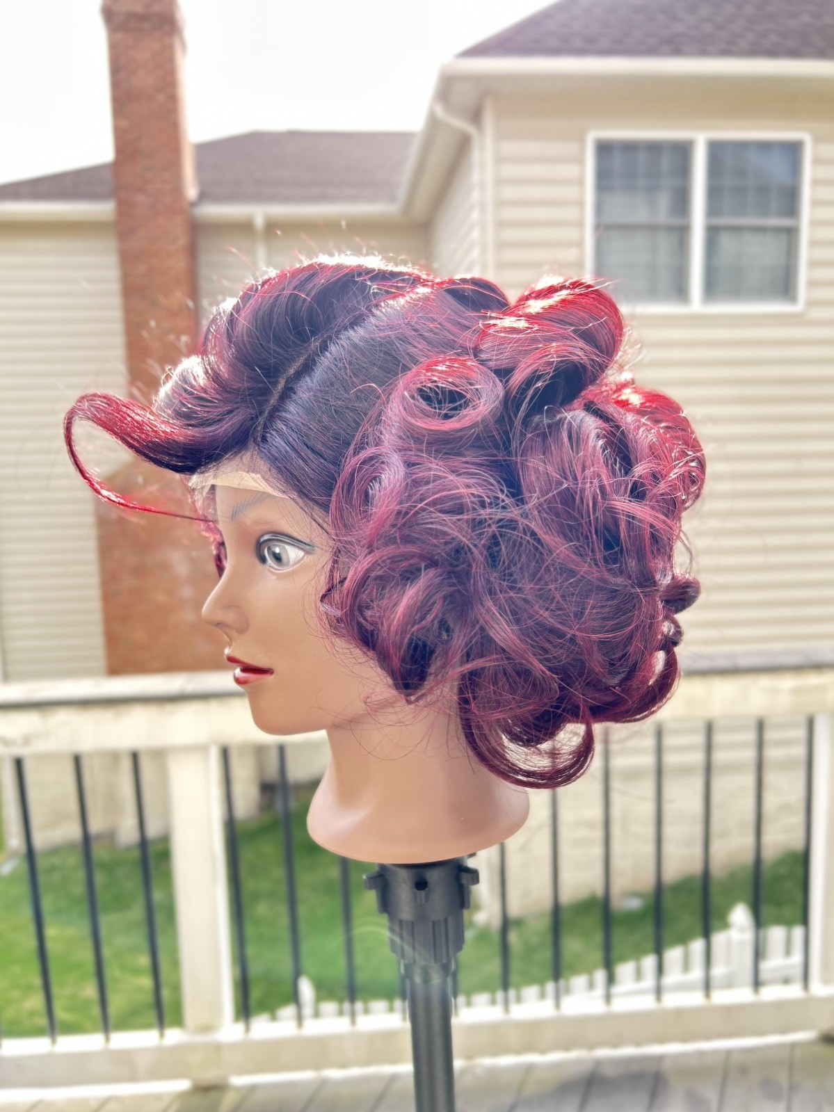 Bouncy Curl 200% Density. 10 Inches Vietnamese Hair. 100% Human
