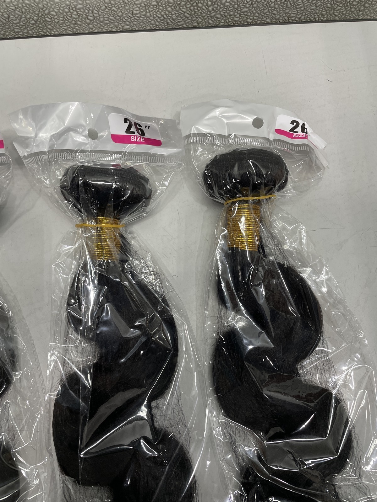 PerisModa Brazilian Black Body Wave Human Hair Weave 4 Bundles 24″24″26″26″