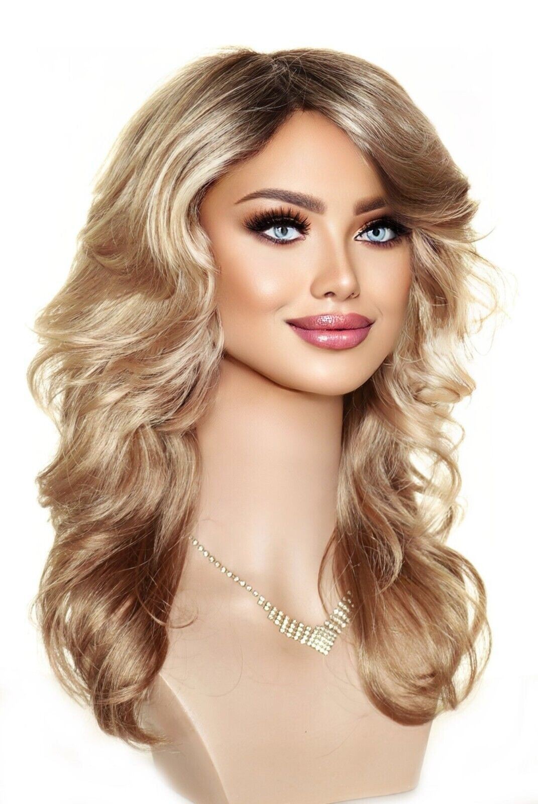 Christine | Envy Wigs | Monopart | Lace Front | Sparkling Champagne