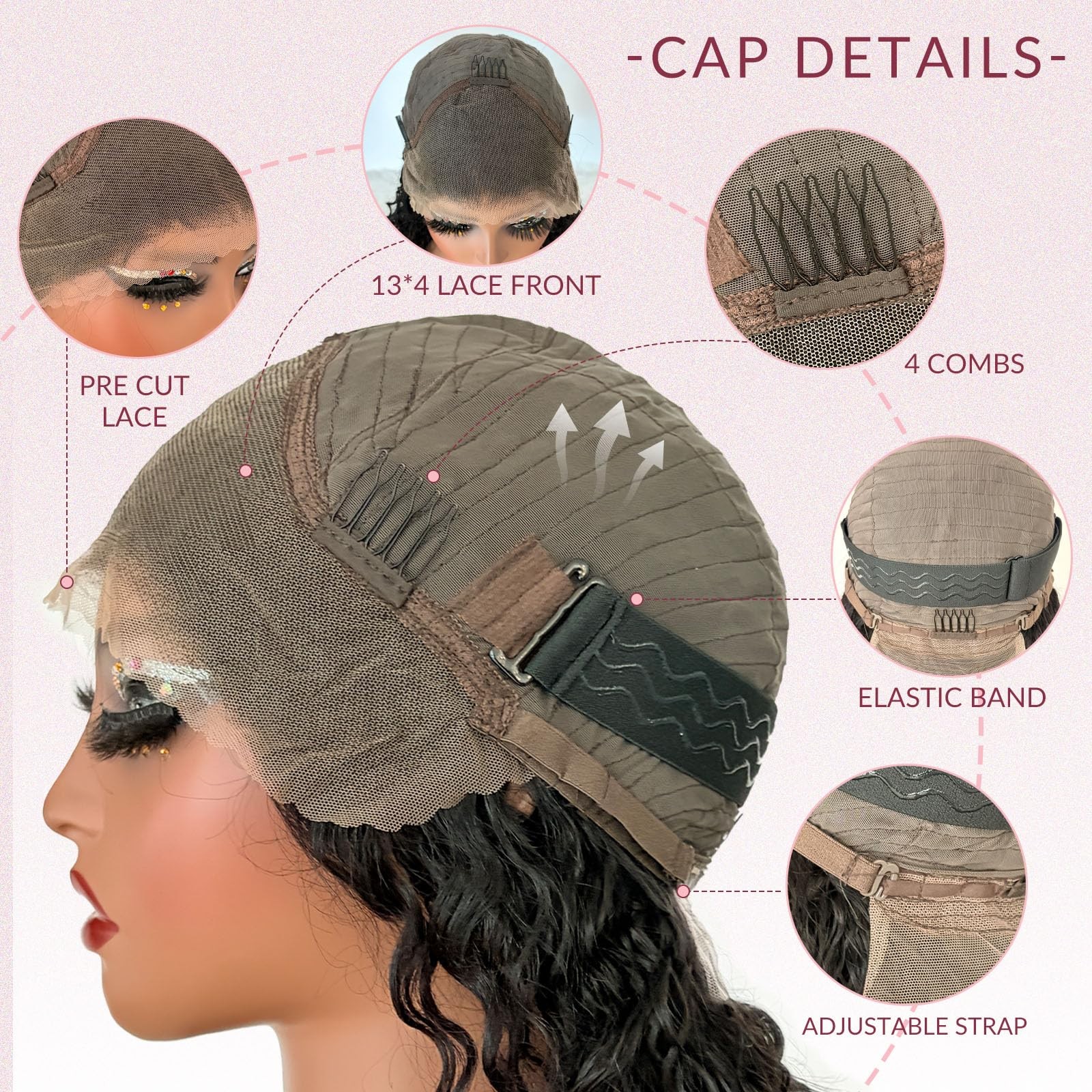 Sodlis Wear And Go Glueless Deep Wave Lace Frontal Wig 13X4 Hd Transparent Lace