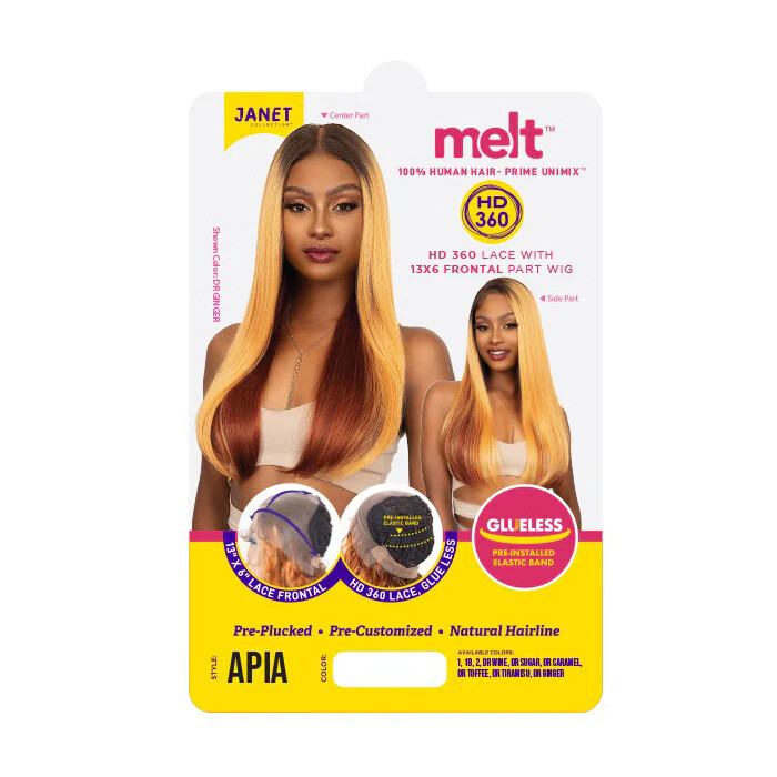 JANET COLLECTION MELT HD 360 LACE 13×6 APIA