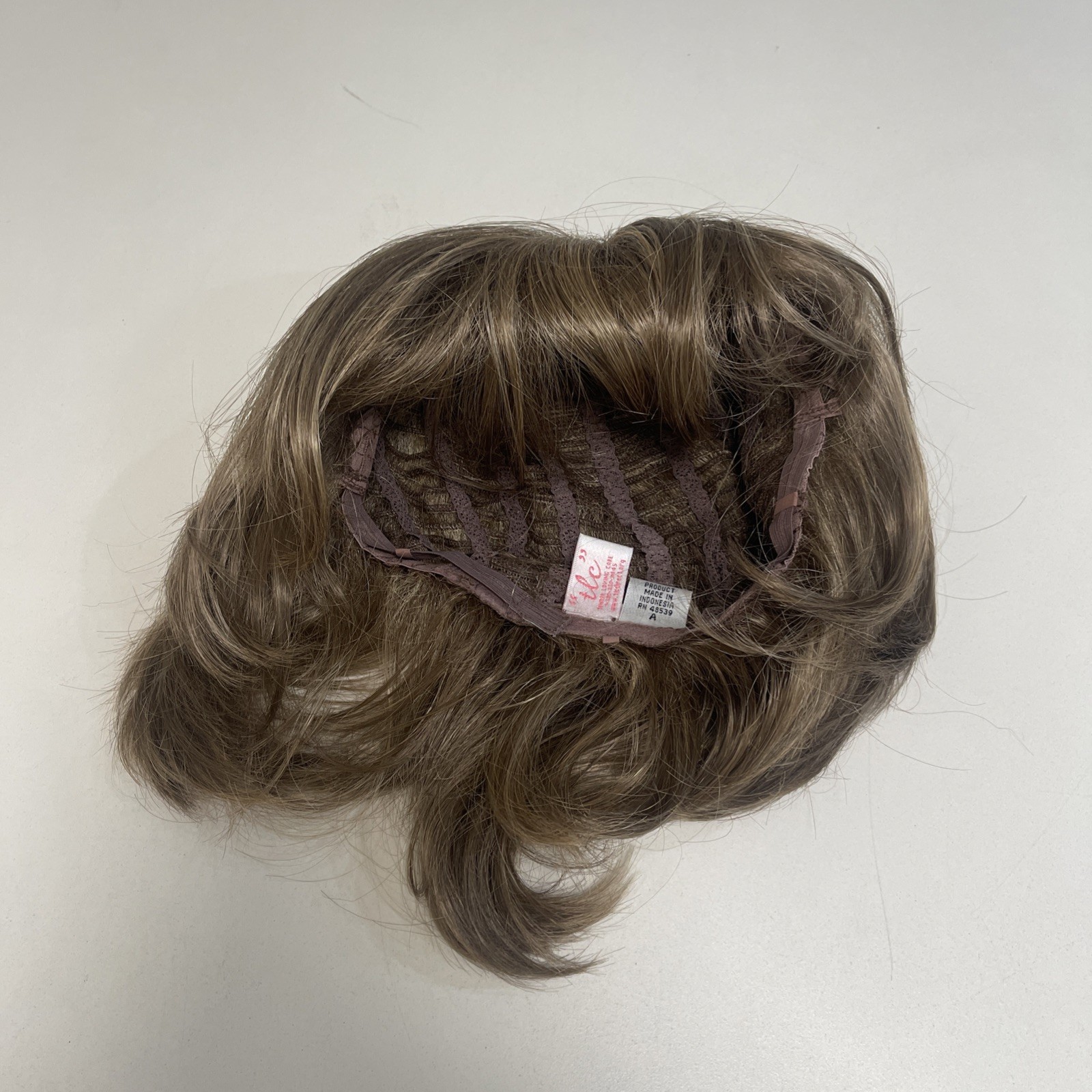 TLC Women’s Beige Highlighted Bob With Bangs Synthetic Wig