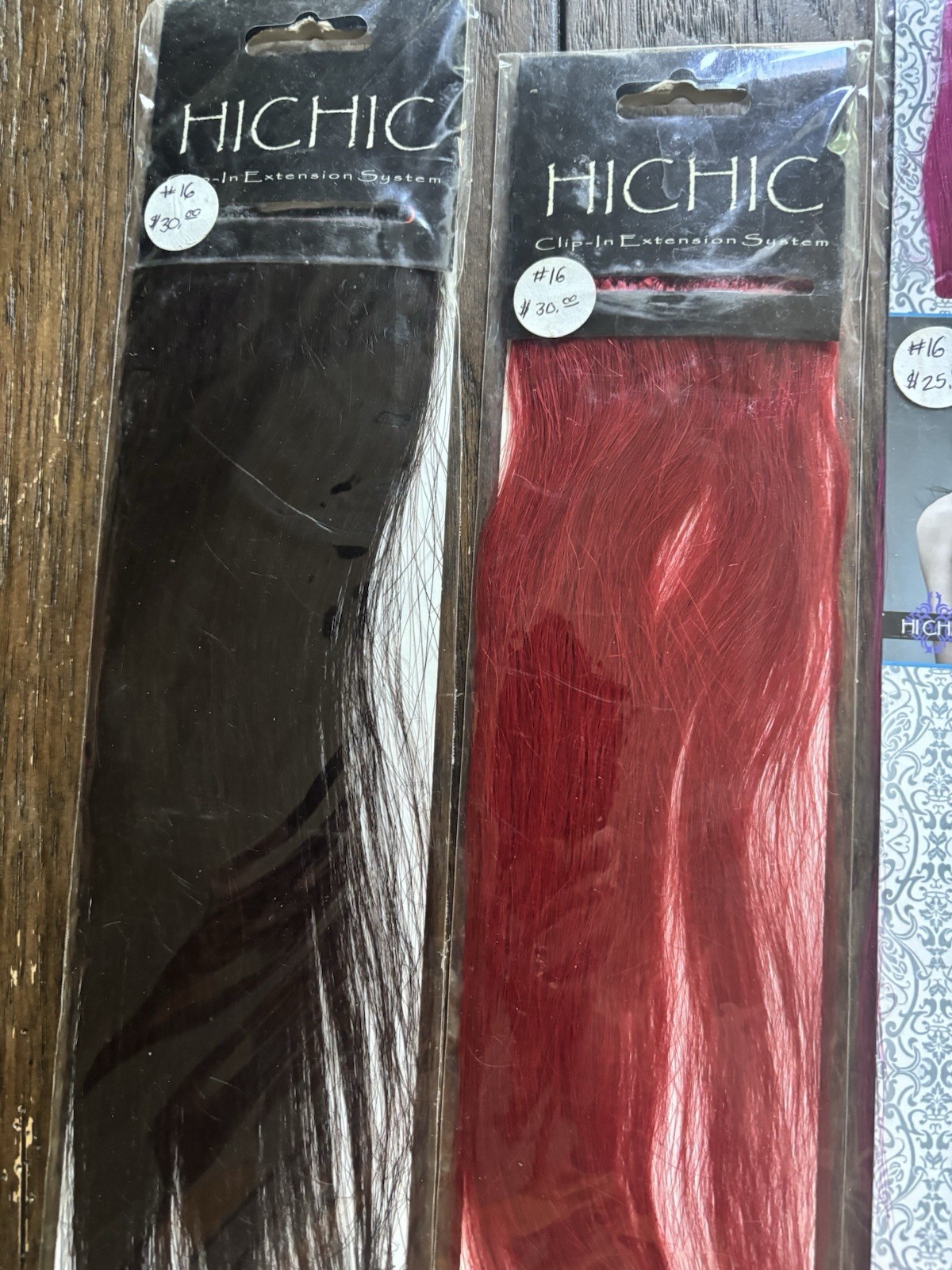 HICHIC 100% Human Hair Extensions Lot 5pk Clip-In Tape-In Multi Colors 12 Inch