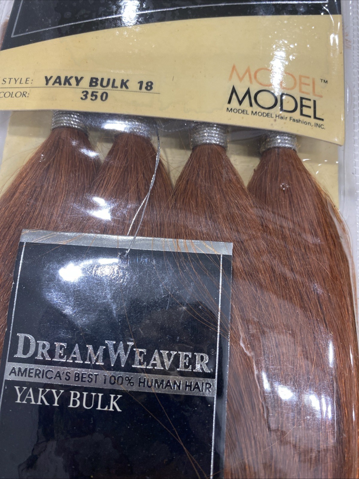 Human Hair Weave ModelModel Dream Weaver Yaky (18 Inch (Pack of 2) 350