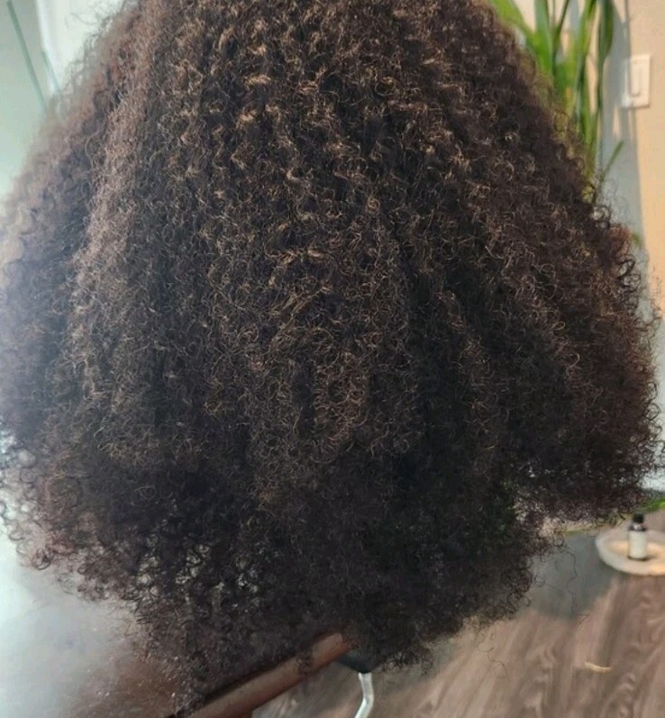 HERGIVENHAIR Coily 3C-4A 3 In 18 Inch Drawstring Half Wig