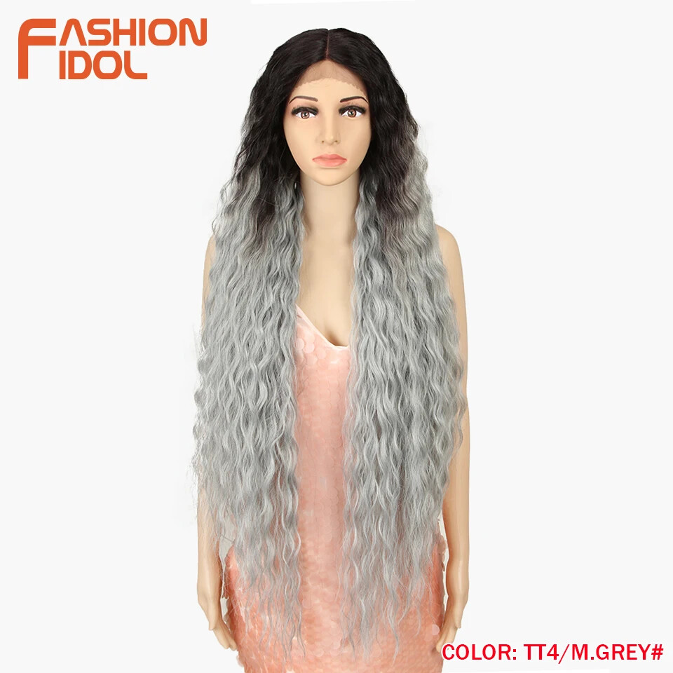 42″ Loose Wave Lace Front Wig Hair Synthetic Wigs For Women fake hair wig