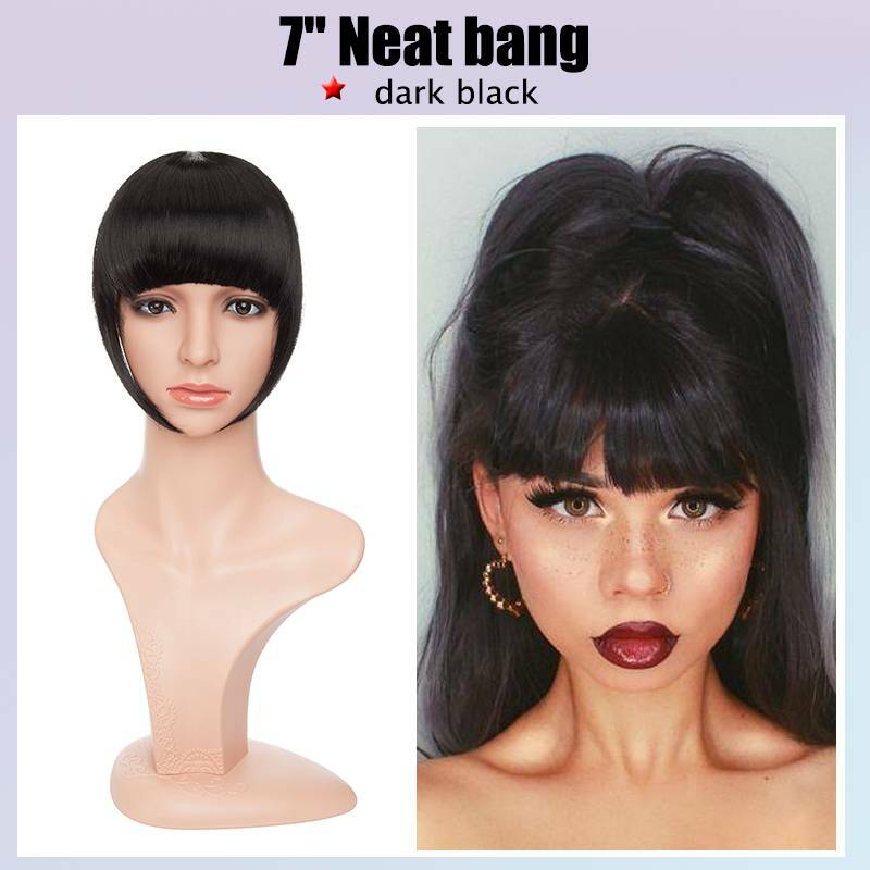 Real Thick Side Bangs As Human Clip In As Hair Extensions Front Fringe Woman G3