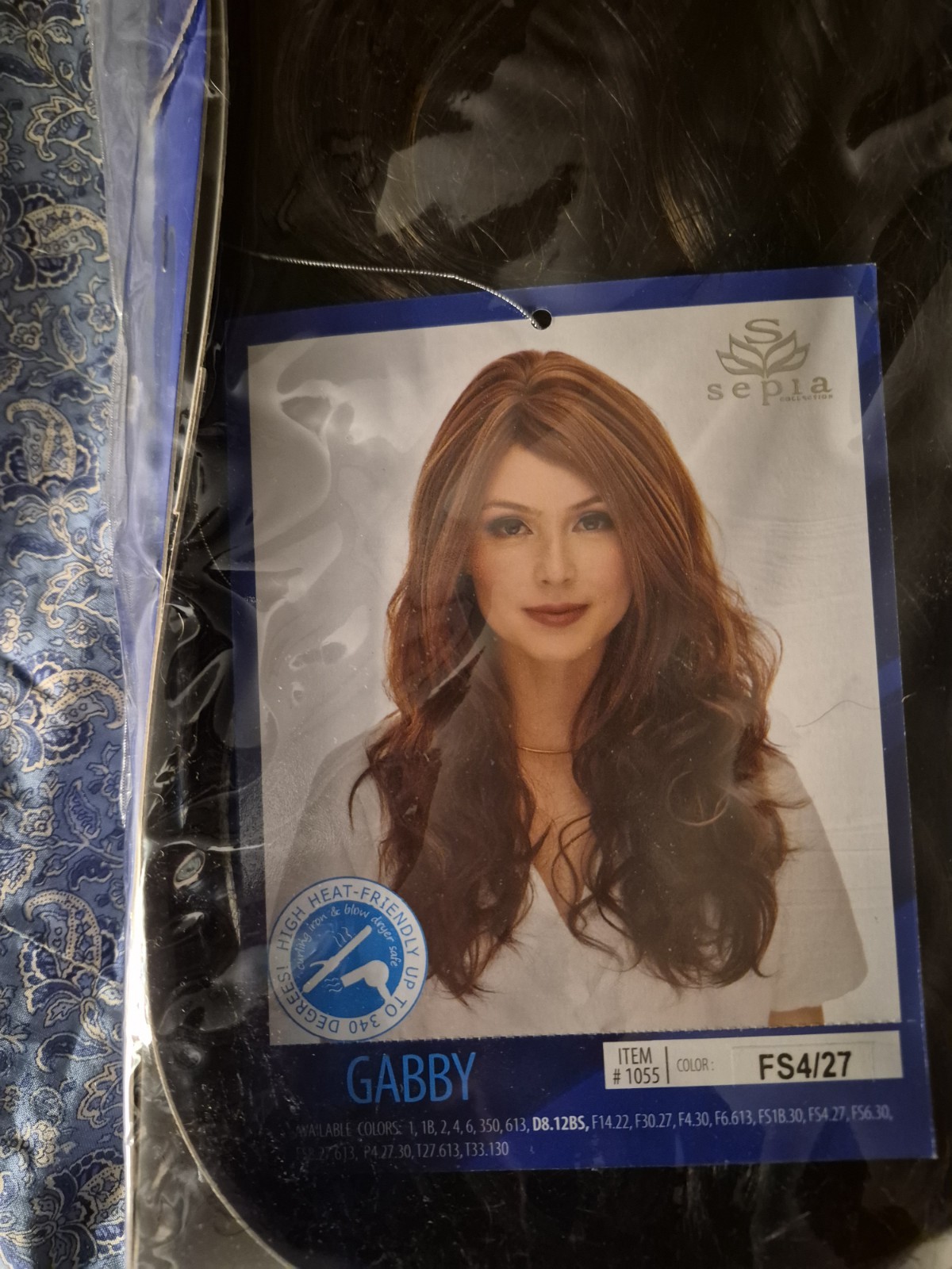 Sepia Gabby Heat-Resistant Wig FS4/27 Dark Brown/Auburn MPN 1055
