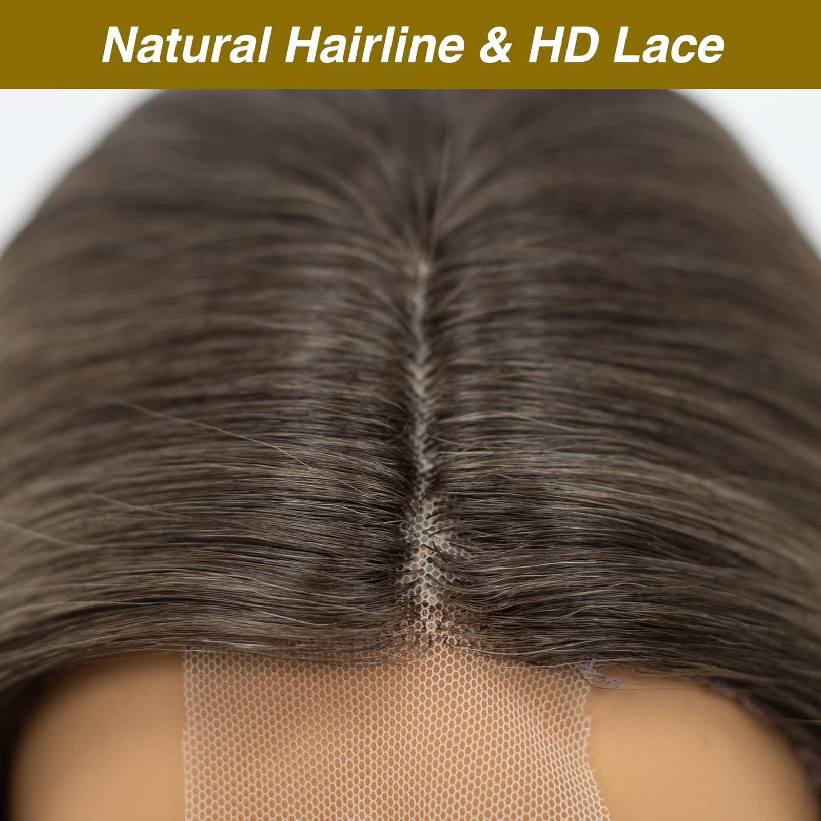 Long Ombre Dark Root Blonde Wavy Wig 4×1 Lace Natural Hairline Middle Part Cu…