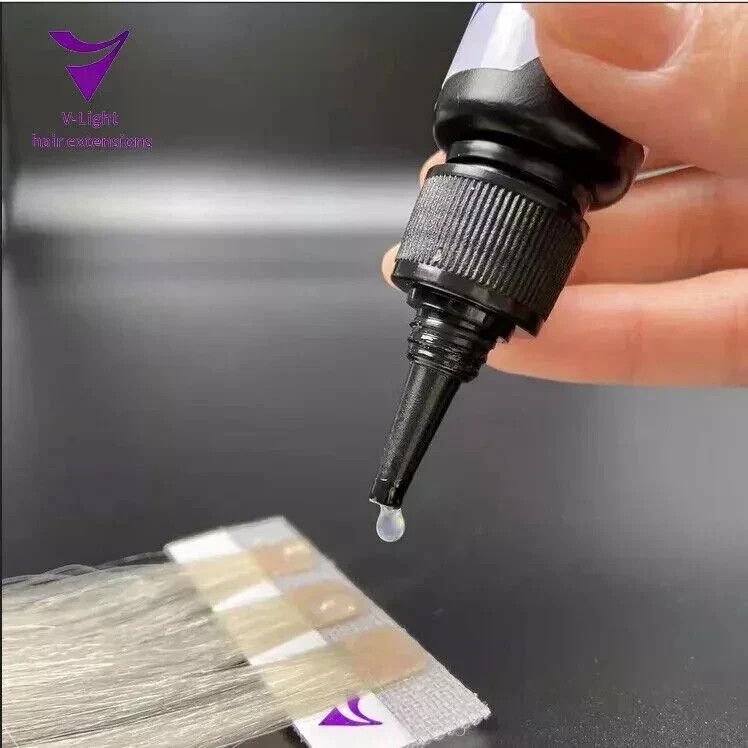 V Light Hair Extension Machine Box Sets (15-Piece) – 4 Glue & 4 Removal Solution