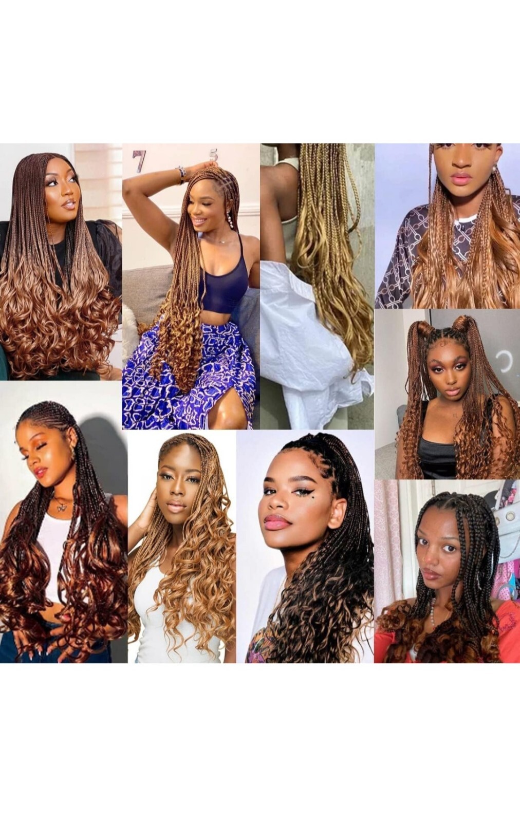 Curly Braiding Hair 8 packs Spanish Curly Braiding Hair P27/33 Bouncy…