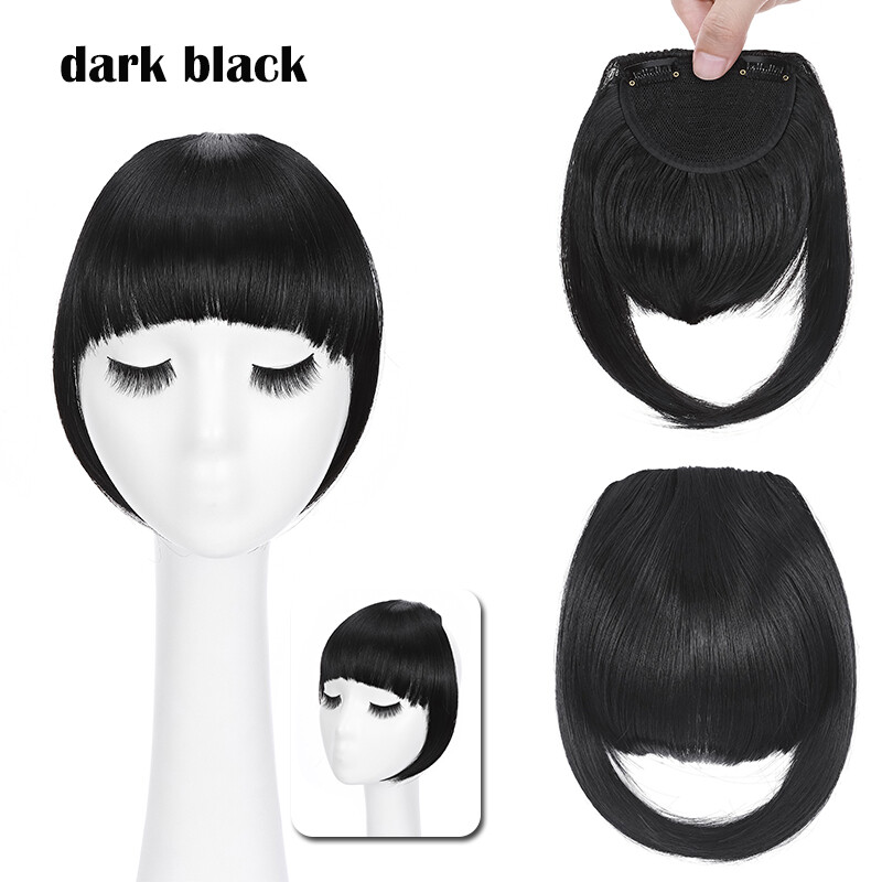 Thin/Thick Fringe Bangs Hair Clip in Real AS Human Hair Extensions Front Piece