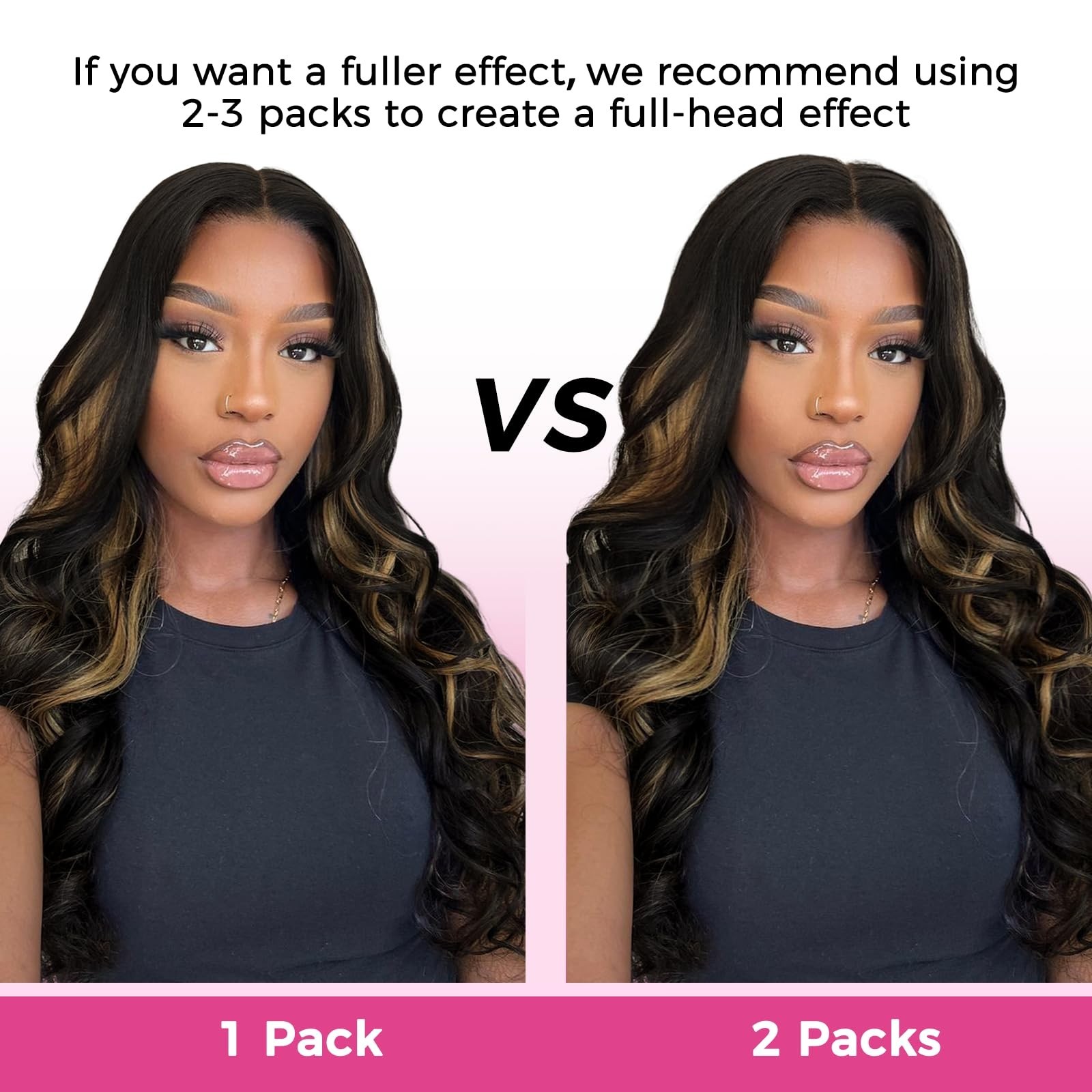 18″ 110g Clip-in Hair Extensions, Seamless PU, Virgin Human Hair, Natural Black