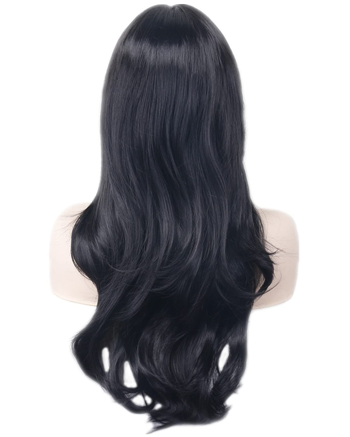 Wigs 28″ Long Wavy Hair Heat Resistant Cosplay Wig for Women (Black)