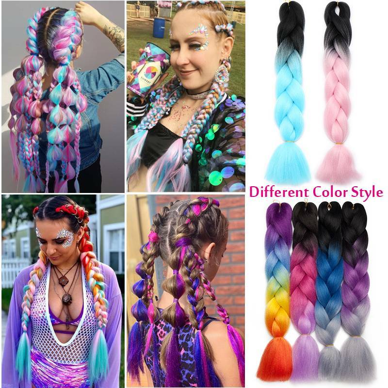RUMI Hair JUMBO Braiding Hair 60cm Hair Extensions Crochet Synthetic Fiber Braid