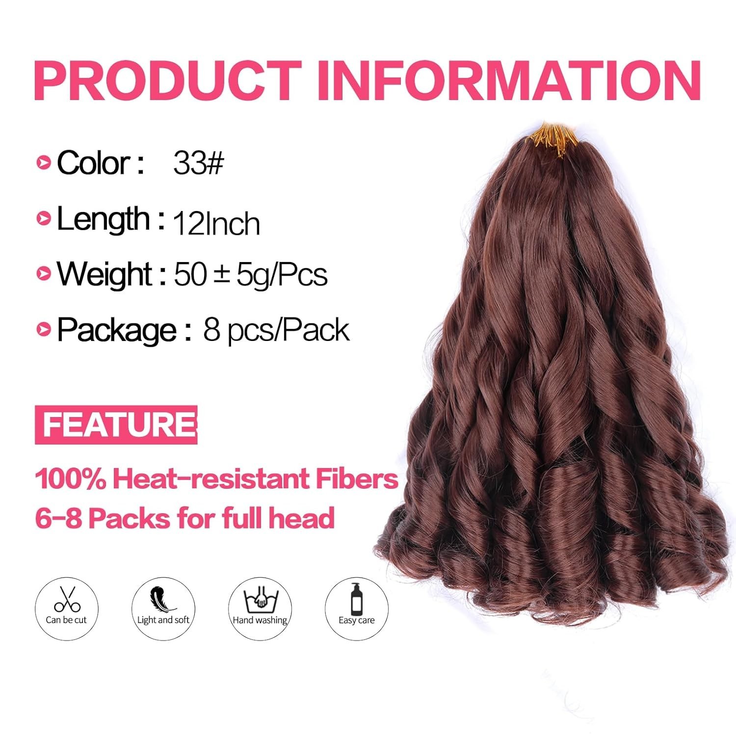 French Curly Braiding Hair 12 Inch 8 Packs Curly Braiding Hair Pre Stretched …