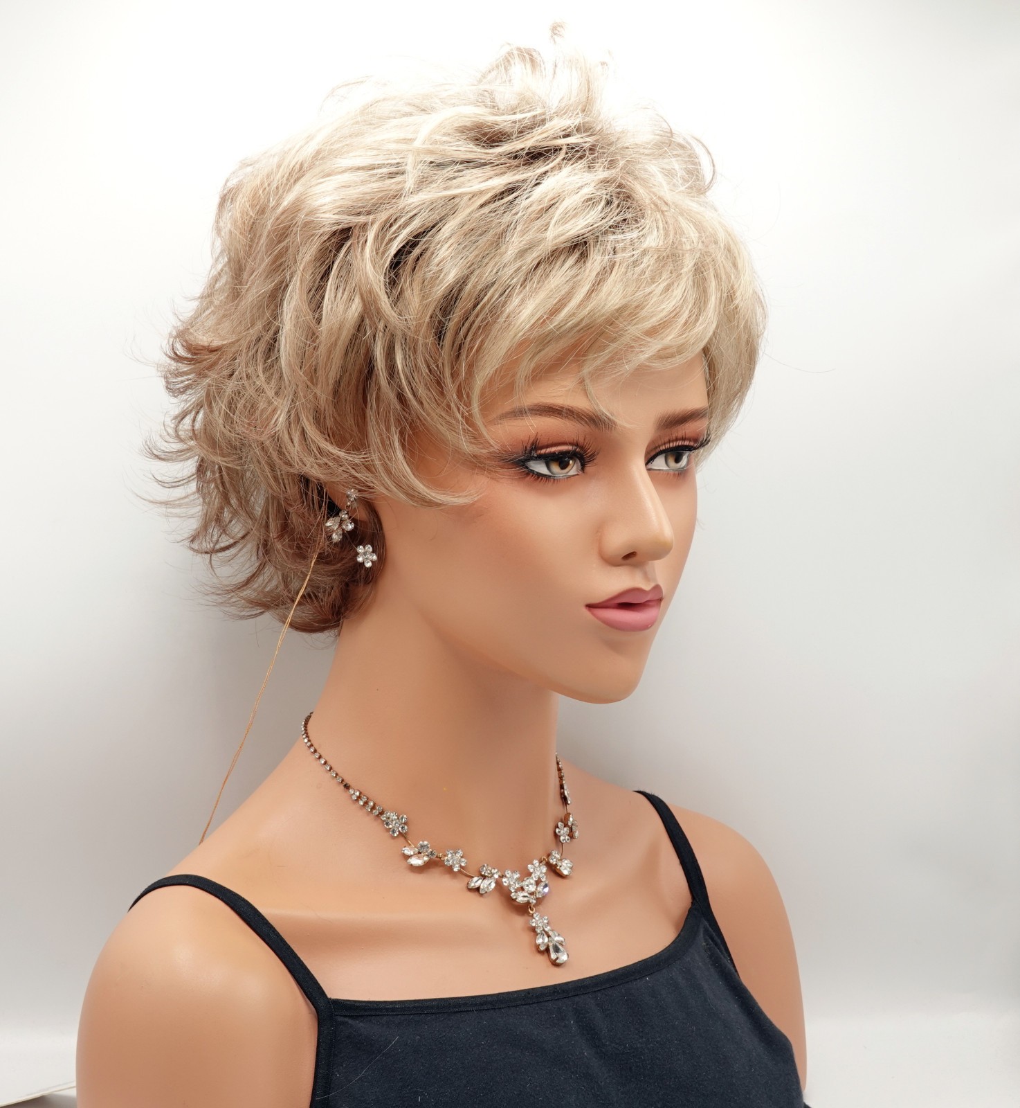 ALYSSA Wig by ENVY, Sparkling Champagne, *CLEARANCE!* Open Cap, Best-Seller