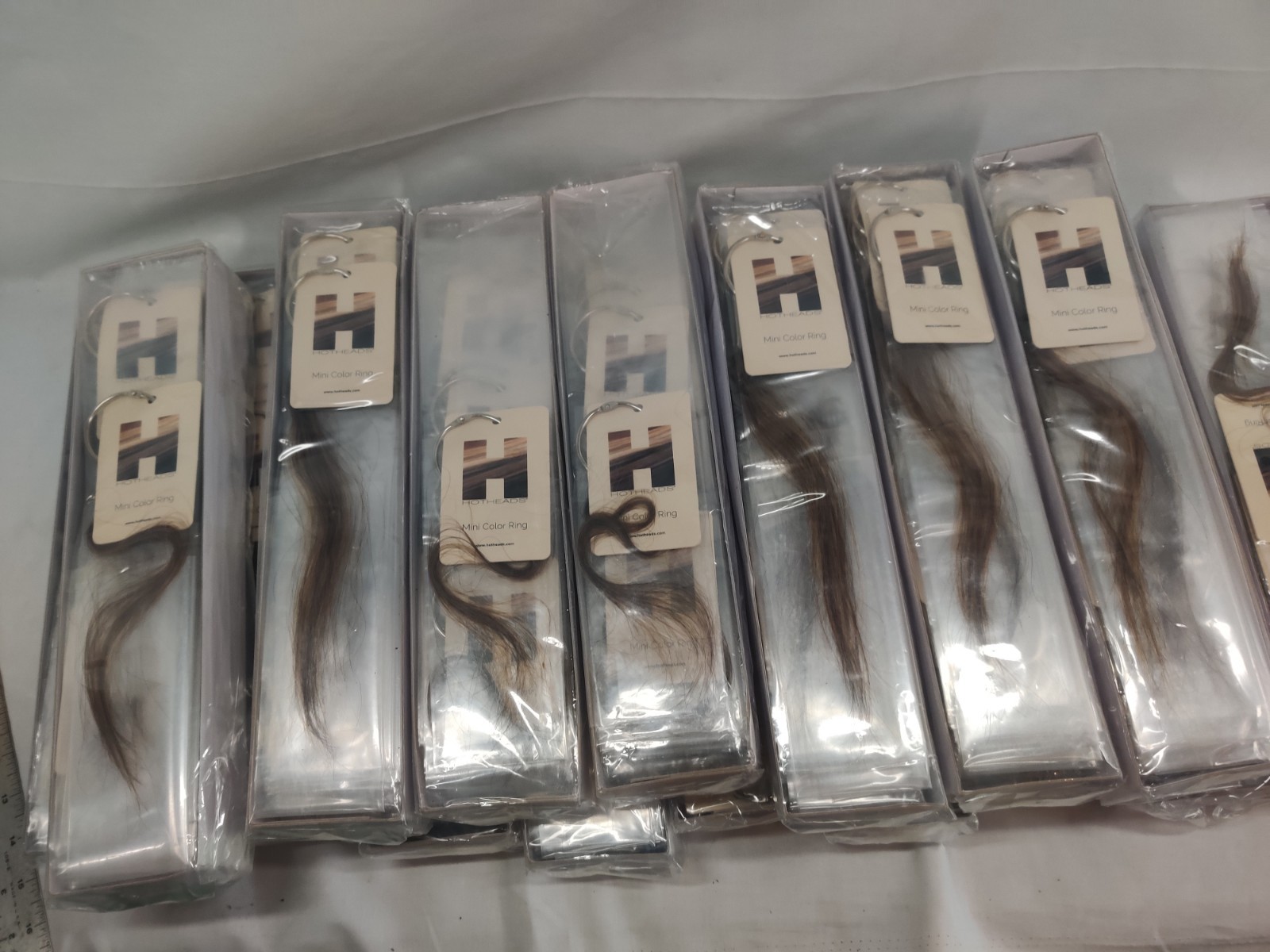 17Packs Of 20Hotheads Mini Color Ring Hair Extension Color Swatches Salon Sample