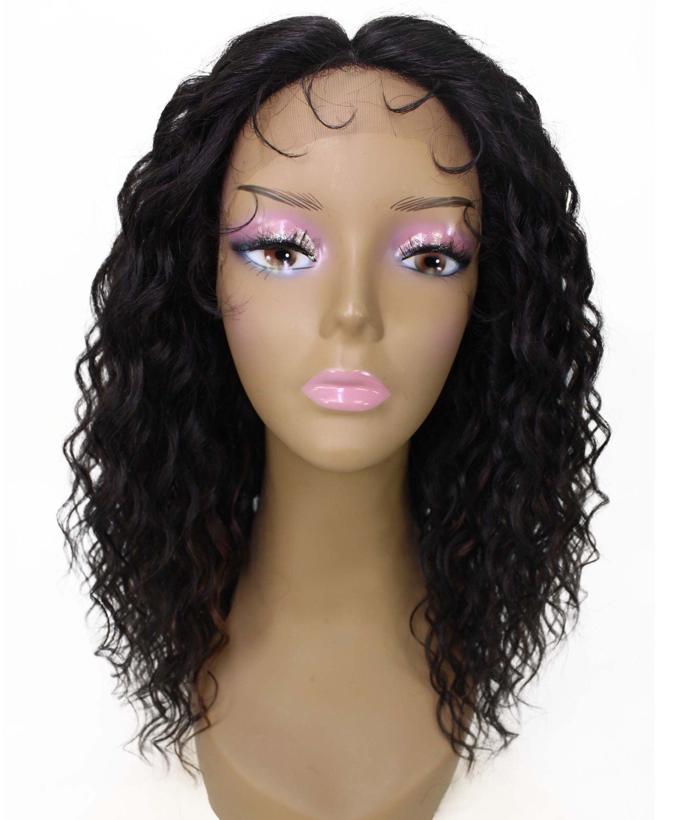 LUXLUXE Sakina Wavy Layered 18 in Long T Part Lace Front Wig, BLH-0003