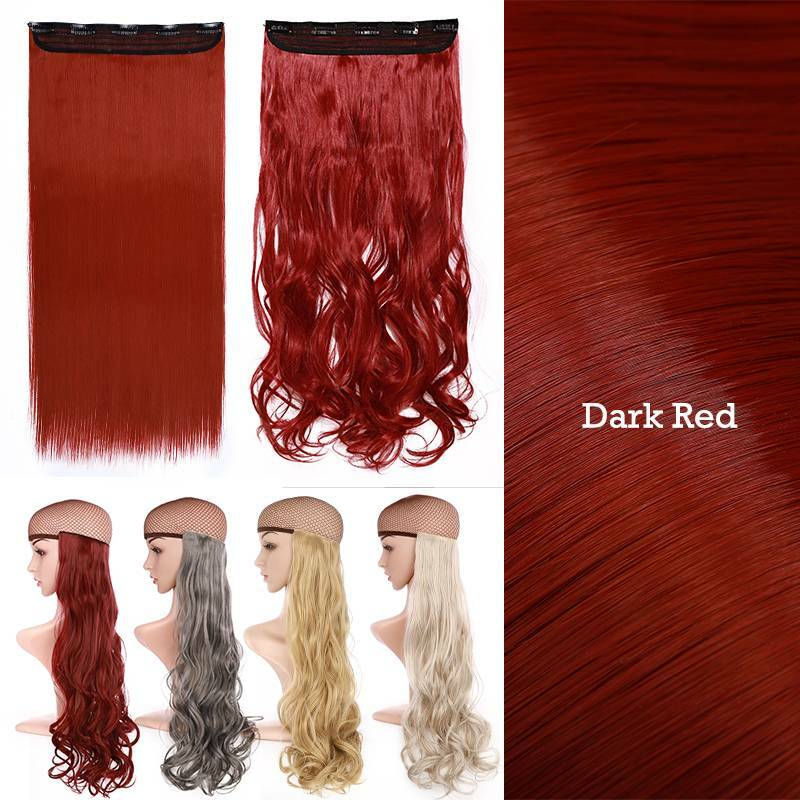 One Piece Clip in Hair Extension 5Clips Full Head Thick as Human Highlight Ombre