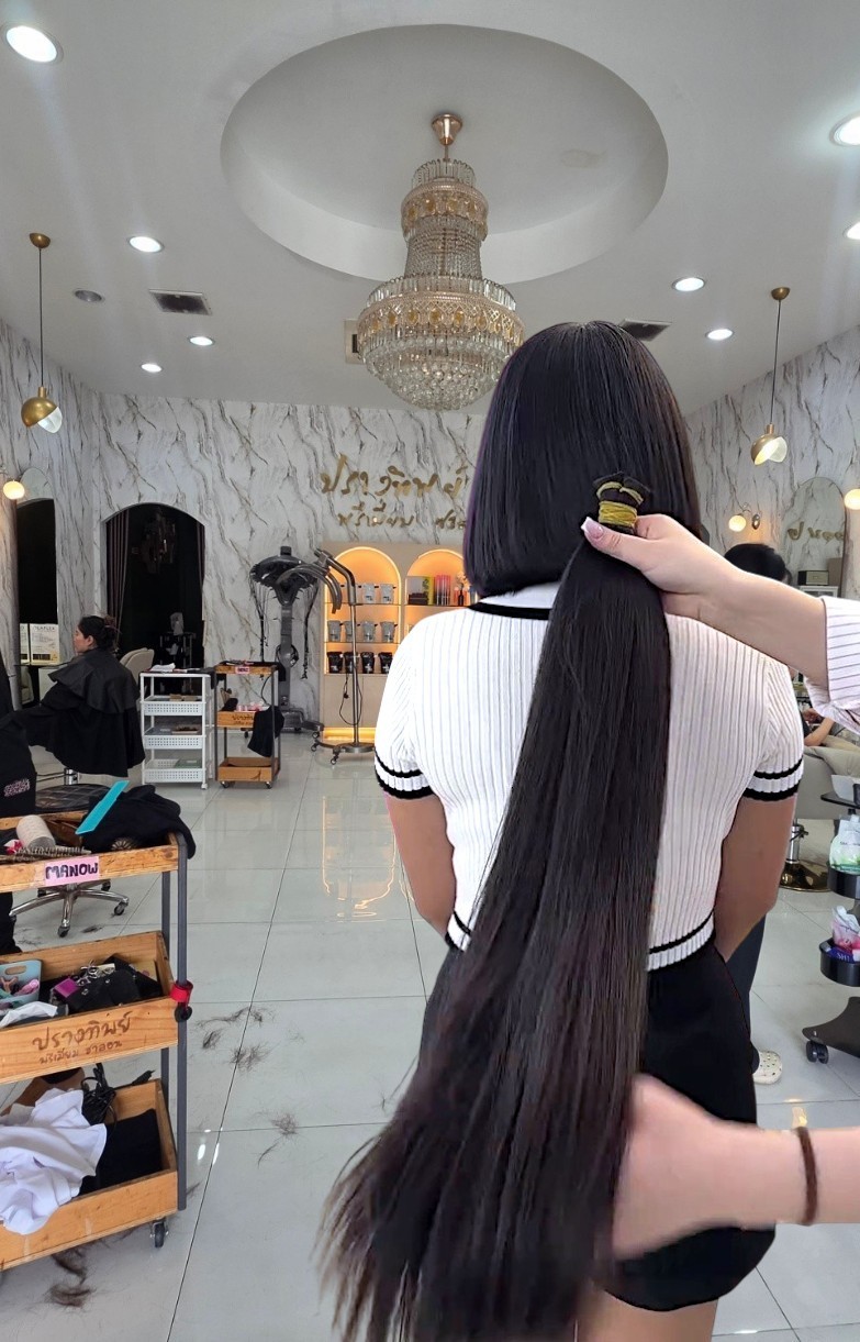 Human hair Ponytail Fresh haircut Very thick, HUGE extra SOFT ponytail 24in!