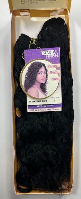 Sensationnel 100% Human Hair for Weaving START 2 FINISH HH RIPPLE DEEP WVG