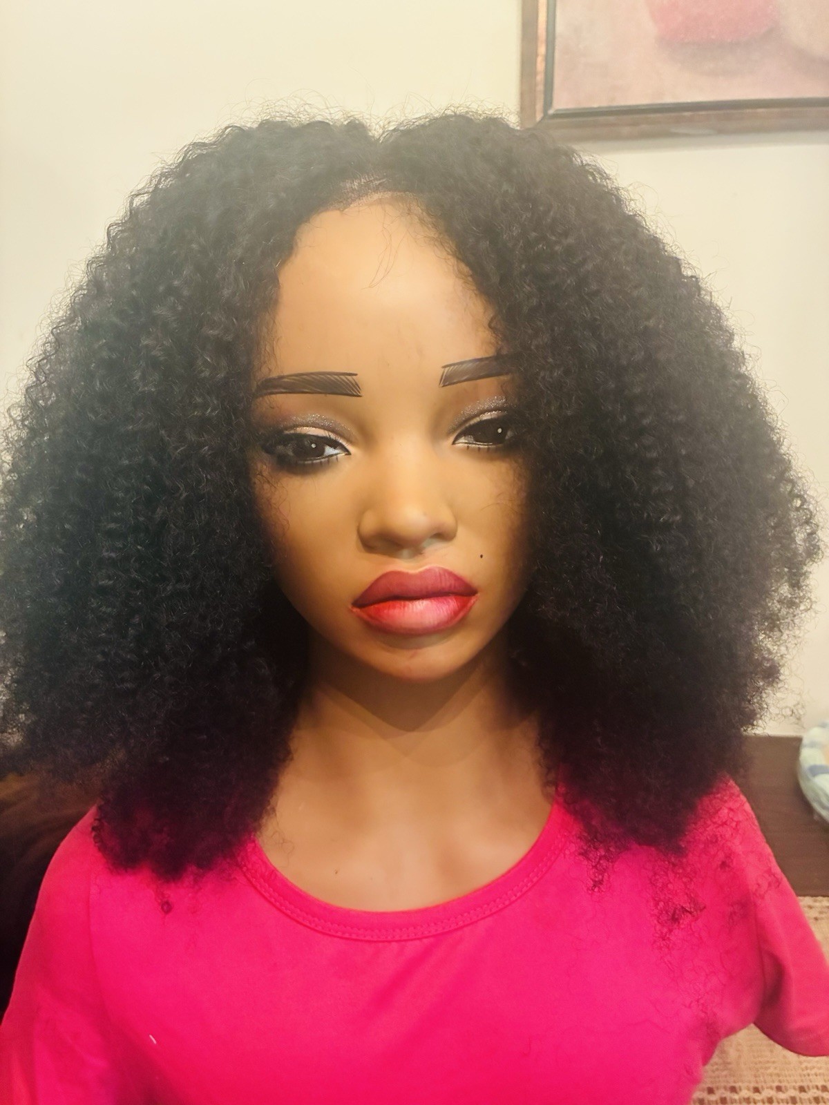 Afro kinky Lace Front wId 20”