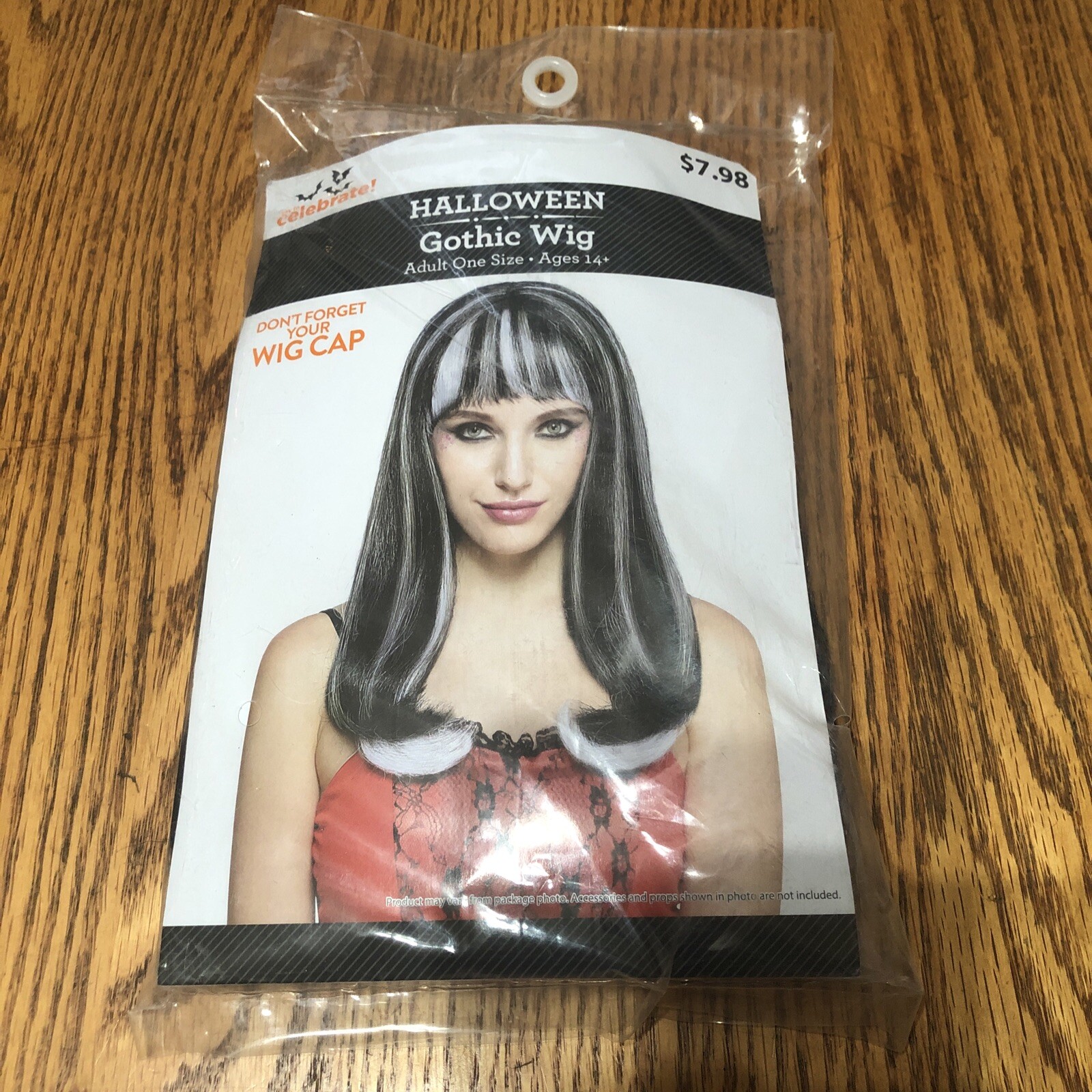 Women’s Long Wig With Bangs Gothic Adult Size New!!!