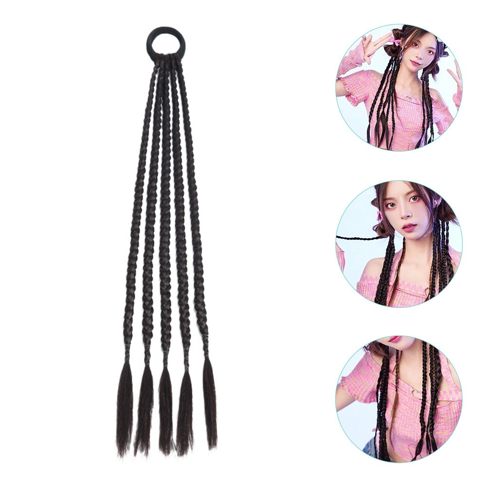 Ponytail Extension with Hair Tie for Thin Thick or Short Hair