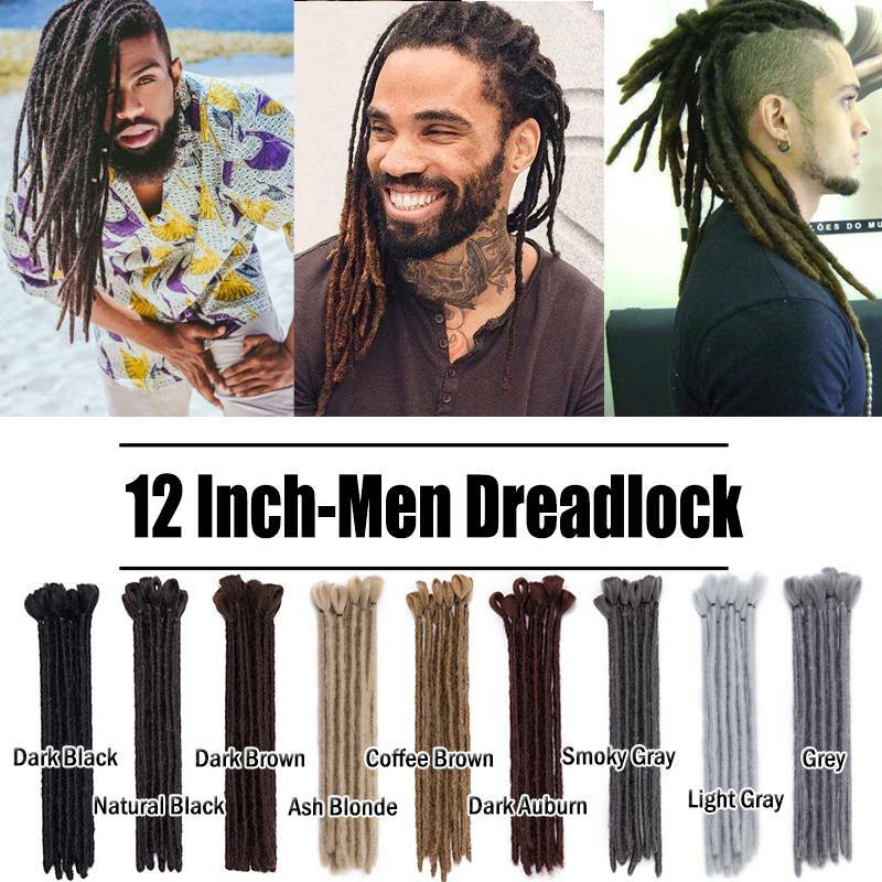 6-12″ Real Natural As Human Dreadlock Briading Hair Extension Black Brown Blonde