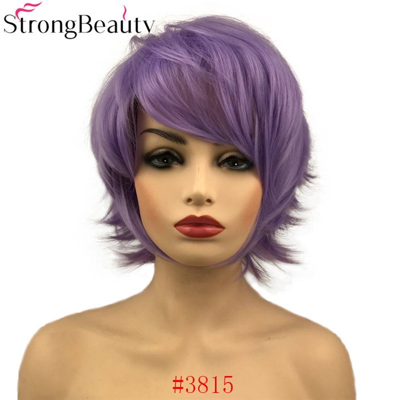 Cosplay Wigs Short Straight Hair For Women Synthetic Capless Daily Lady Wig