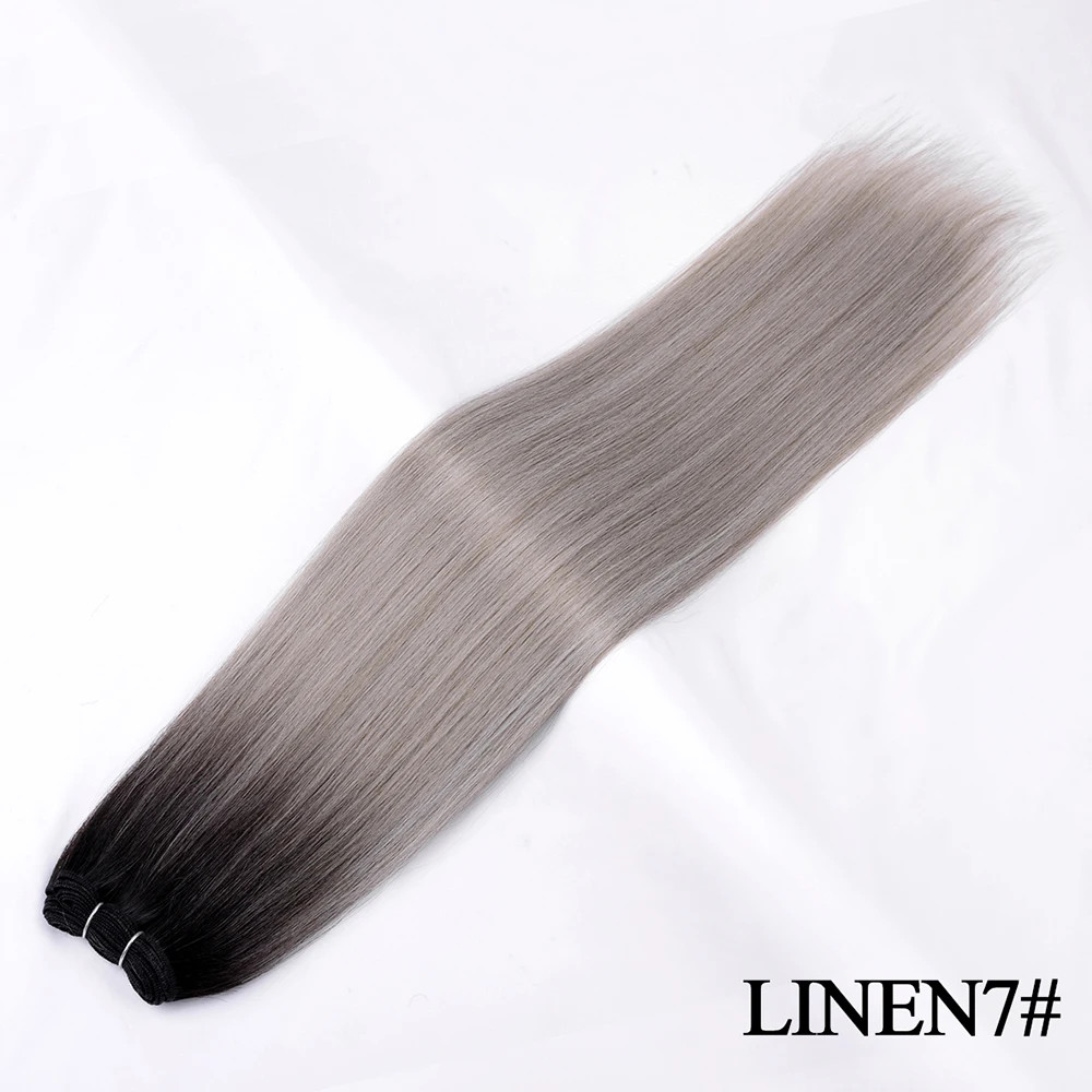 High Temperature Ombre Blonde 22-26 Inch 150g Soft Bio Straight Synthetic Hair