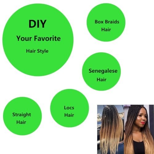 30″ Blue Ombre Pre-Stretched Braiding Hair Extensions – Flame Retardant 8Pcs