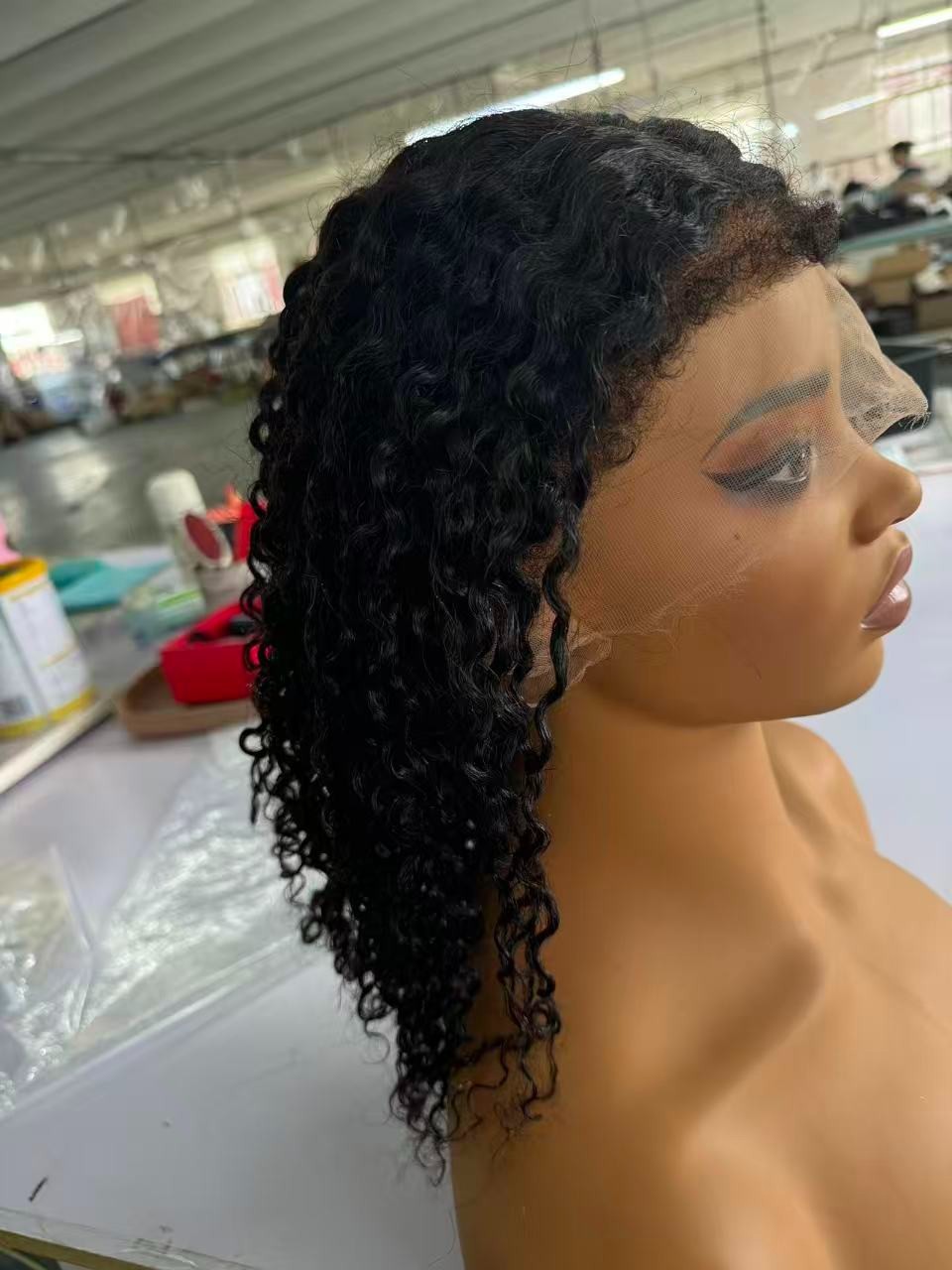 16inch 360 curly hd Wig 180% density 100% human hair