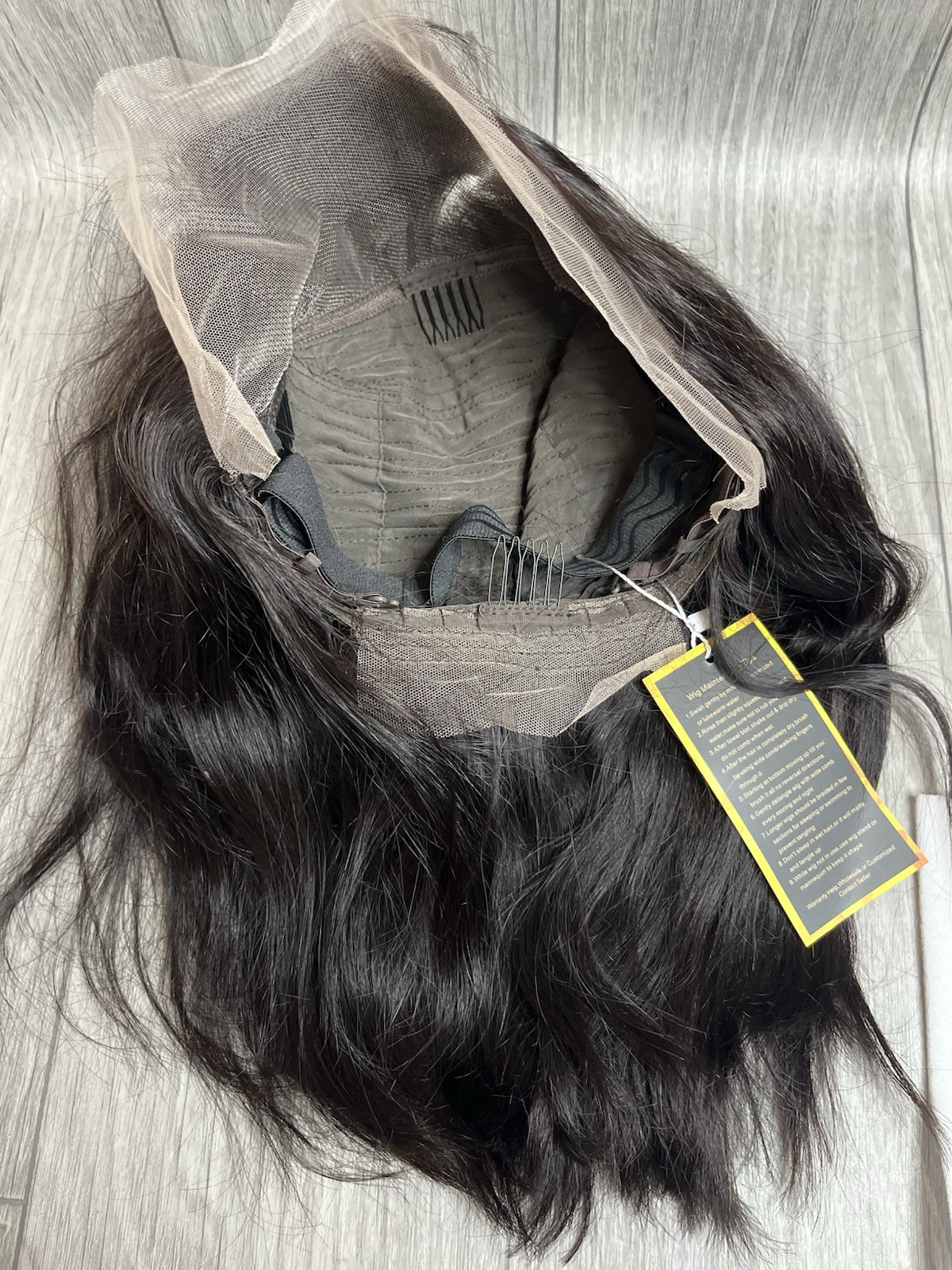 New Black 1B Lace Front Wig human hair 14 Inches With Lace & Baby Hairs C26