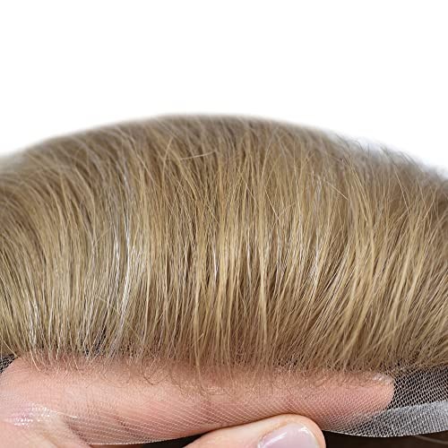 Full French Lace Toupee Hair Replacement System Hairpiece Natural Hairline