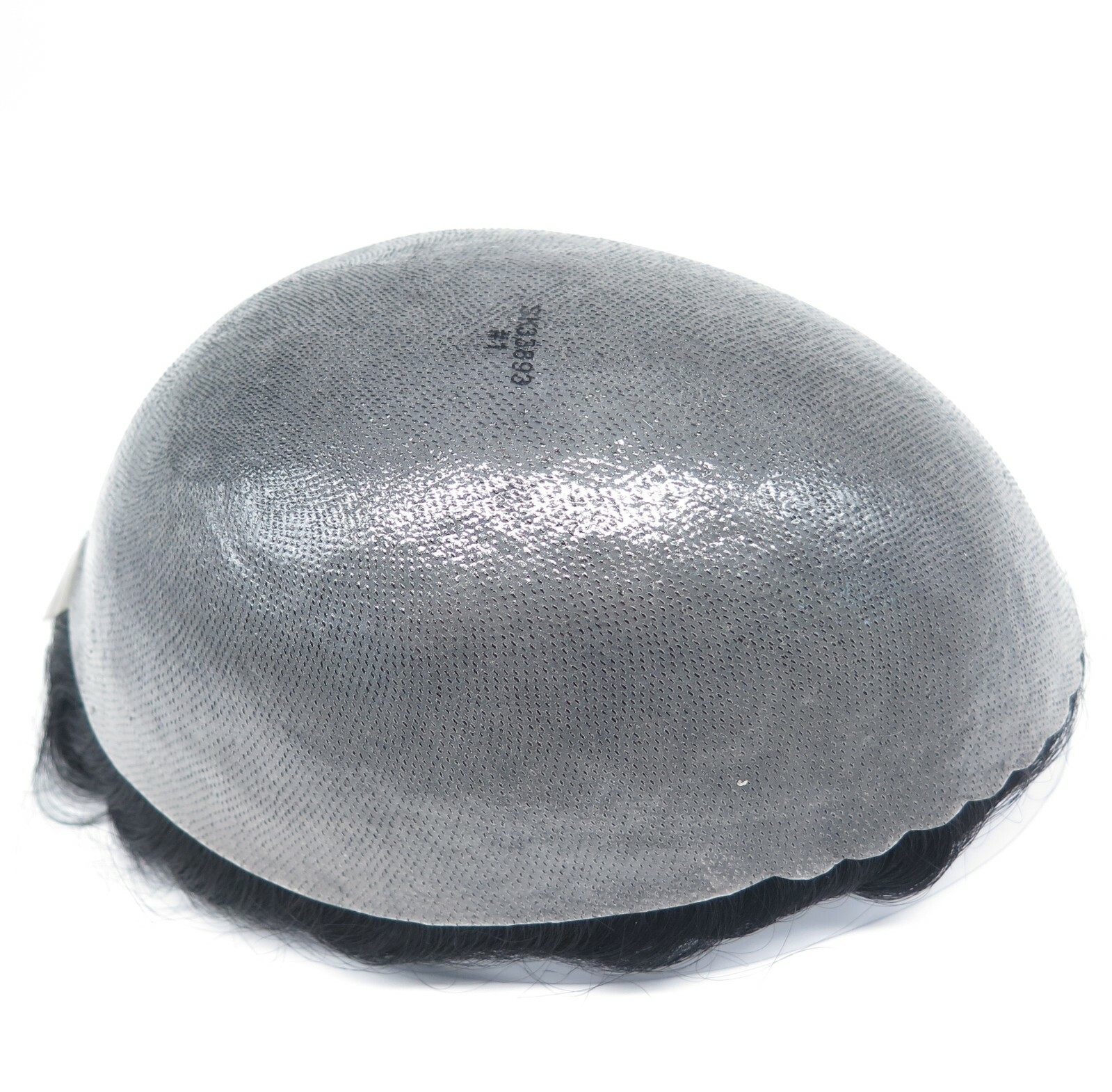 Mens Toupee Medium Skin Human Hair Replacement System Single Knot Hairpieces