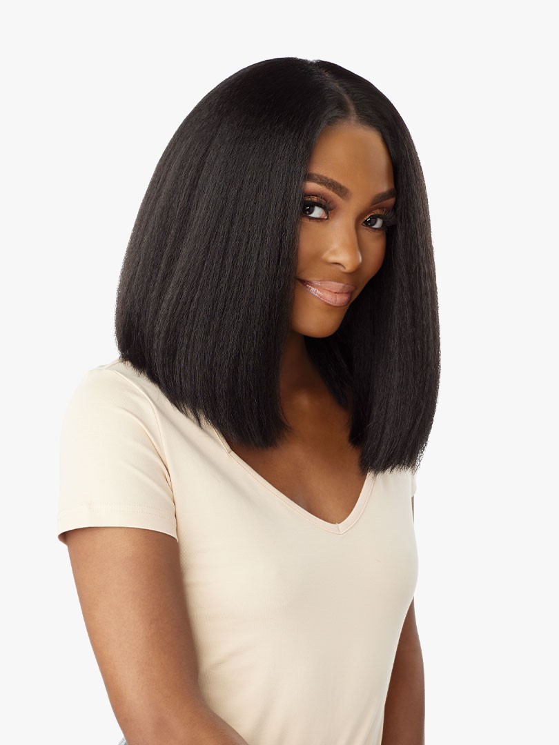 Sensationnel Kinky Edges Glueless HD Lace Wig -13 x 6 Kinky Bob 14″