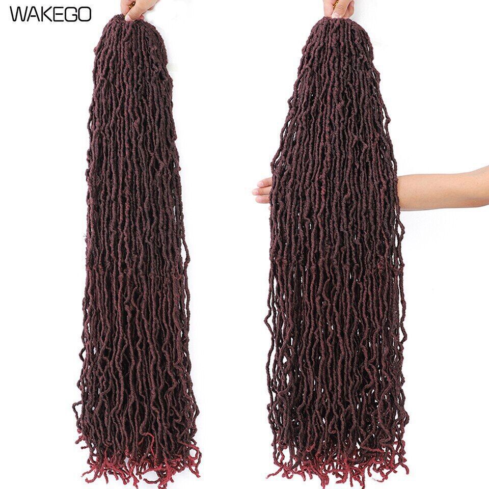 18 24 36Inch 6Packs Soft Locs Crochet Hair Faux Locs Crochet Hair 21Strands/Pack